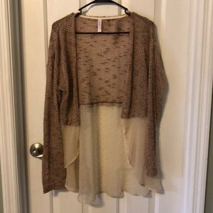 3/$14.  Lightweight open front sweater